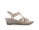 Rieker -  T-Back Wedge (Rose Pink)