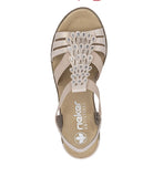 Rieker -  T-Back Wedge (Rose Pink)