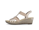 Rieker -  T-Back Wedge (Rose Pink)